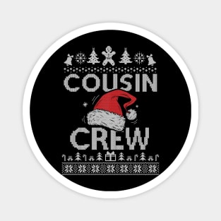 Cousin Crew Santa T shirt Christmas Family Matching Pajamas Magnet